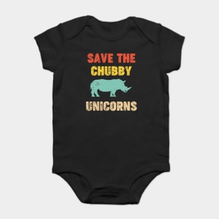 Save The Chubby Unicorns Costume Gift Baby Bodysuit